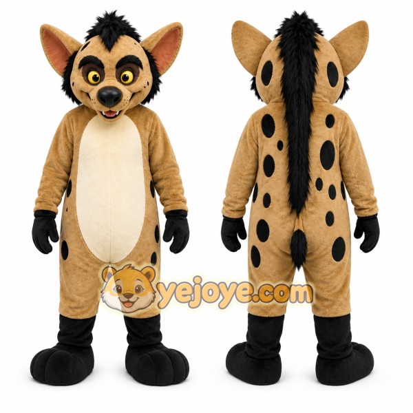 Hyena Mascot Costume for Adults Custom Logo Party Character Suit