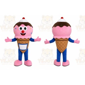 Ice Cream Mascot Costume for Adults Custom Logo Party Character Suit