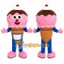 Ice Cream Mascot Costume for Adults Custom Logo Party Character Suit