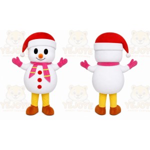 Snowman Mascot Costume for Adults Custom Logo Party Character Suit