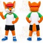 Fox Mascot Costume for Adults Custom Logo Party Character Suit