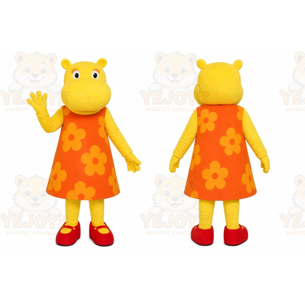 Hippo Mascot Costume for Adults Custom Logo Party Character Suit