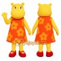 Hippo Mascot Costume for Adults Custom Logo Party Character Suit