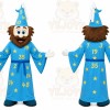 Wizard Mascot Costume for Adults Custom Logo Party Character Suit