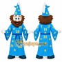 Wizard Mascot Costume for Adults Custom Logo Party Character Suit