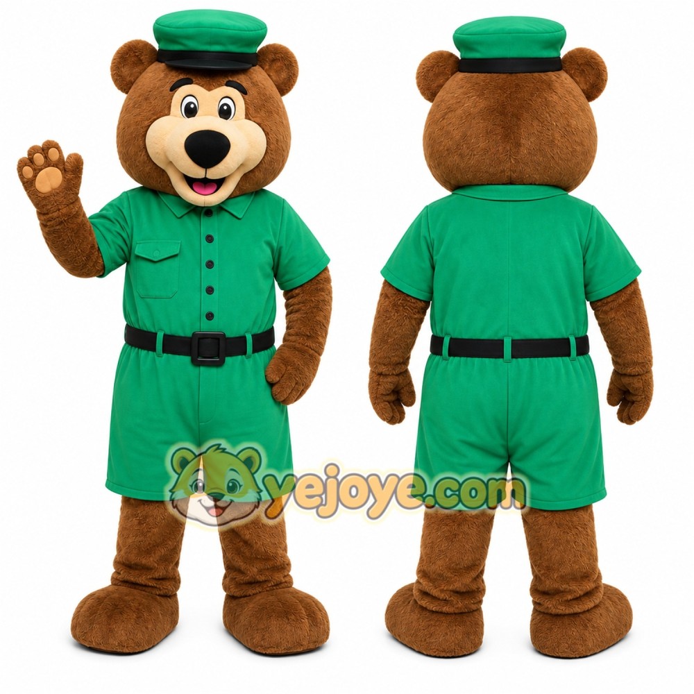 Bear Mascot Costume for Adults Custom Logo Party Character Suit
