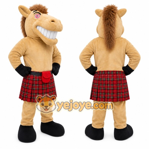 Horse Mascot Costume for Adults Custom Logo Party Character Suit