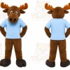 Moose Mascot Costume for Adults Custom Logo Party Character Suit
