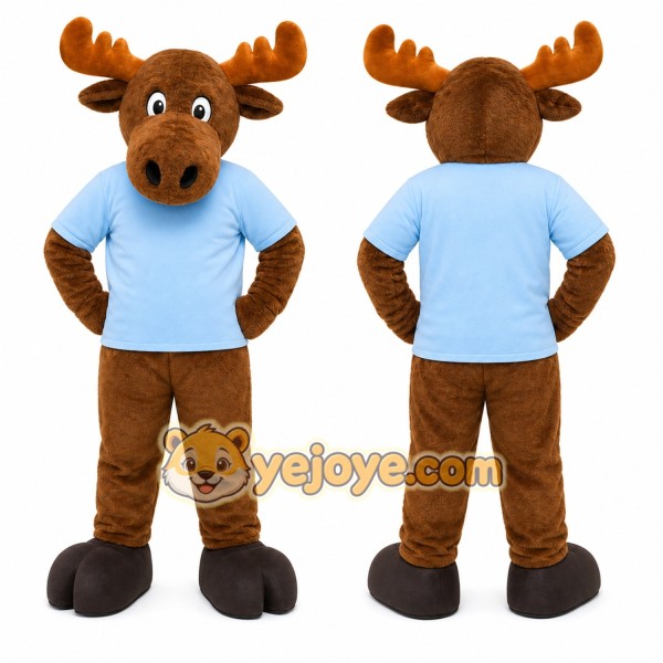 Moose Mascot Costume for Adults Custom Logo Party Character Suit