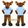 Moose Mascot Costume for Adults Custom Logo Party Character Suit