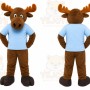 Moose Mascot Costume for Adults Custom Logo Party Character Suit
