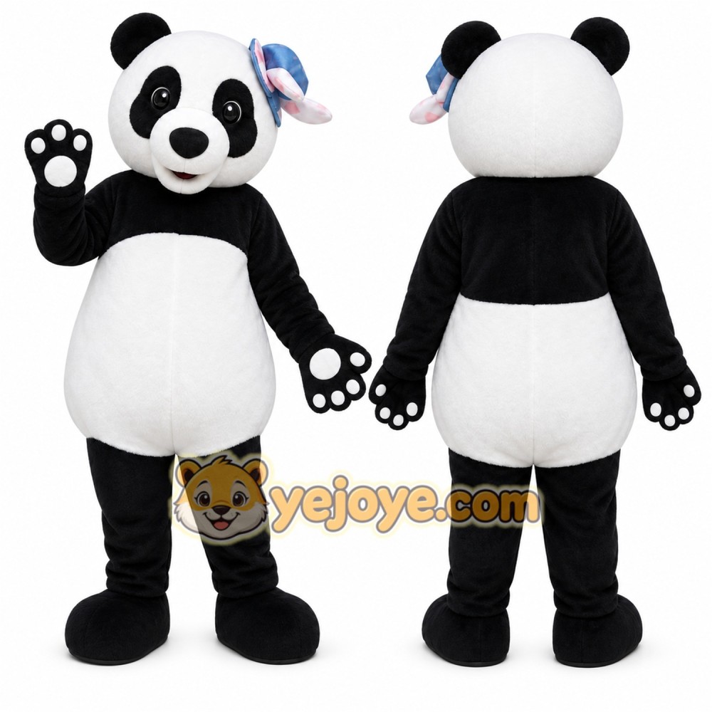 Panda Mascot Costume for Adults Custom Logo Party Character Suit Panda Mascot Costume for Adults Custom Logo Party Character Suit