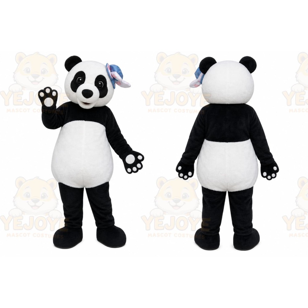Panda Mascot Costume for Adults Custom Logo Party Character Suit