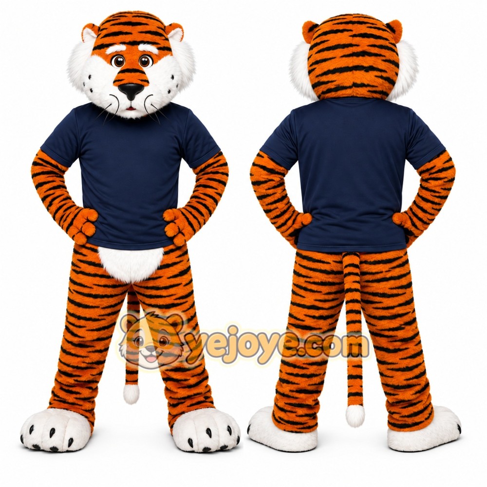 Tiger Mascot Costume for Adults Custom Logo Party Character Suit