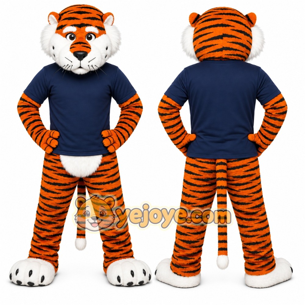 Tiger Mascot Costume for Adults Custom Logo Party Character Suit