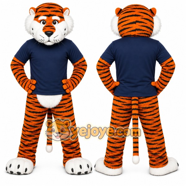 Tiger Mascot Costume for Adults Custom Logo Party Character Suit