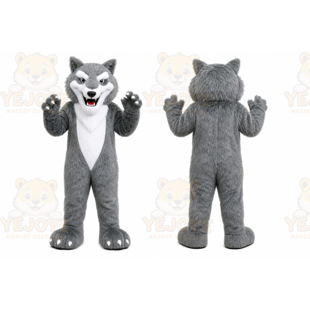 Wolf Mascot Costume for Adults Custom Logo Party Character Suit