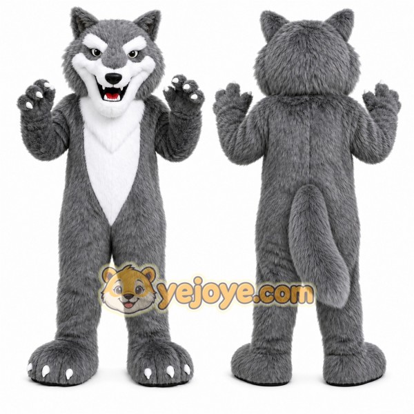 Wolf Mascot Costume for Adults Custom Logo Party Character Suit