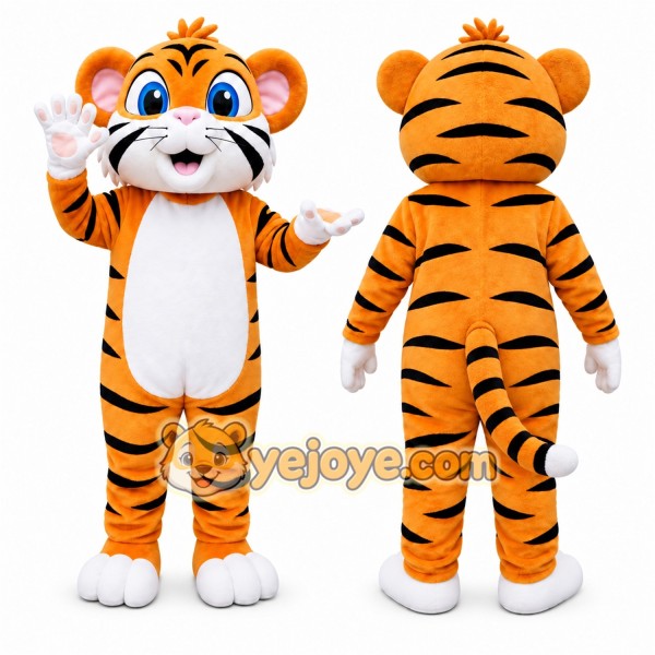 Tiger Mascot Costume for Adults Custom Logo Party Character Suit