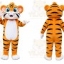 Tiger Mascot Costume for Adults Custom Logo Party Character Suit