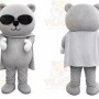Bear Mascot Costume for Adults Custom Logo Party Character Suit