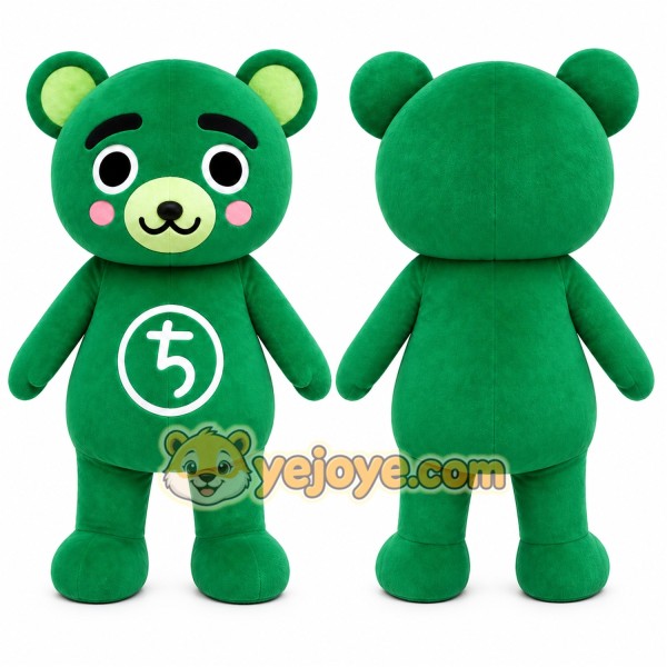 Bear Mascot Costume for Adults Custom Logo Party Character Suit