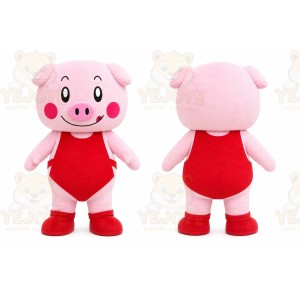 Pig Mascot Costume for Adults Custom Logo Party Character Suit