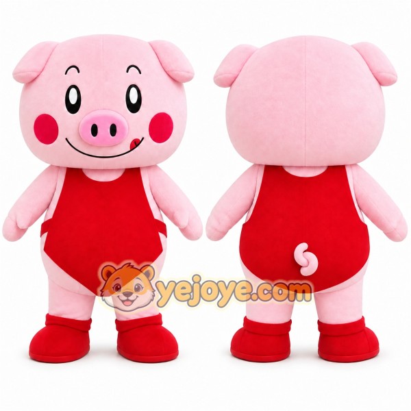 Pig Mascot Costume for Adults Custom Logo Party Character Suit