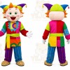 Clown Mascot Costume for Adults Custom Logo Party Character Suit