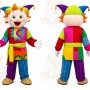 Clown Mascot Costume for Adults Custom Logo Party Character Suit