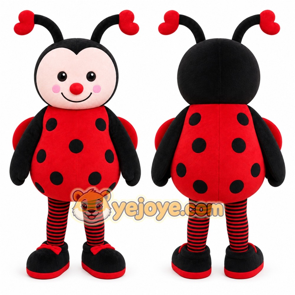 Ladybug Mascot Costume for Adults Custom Logo Party Character Suit Ladybug Mascot Costume for Adults Custom Logo Party Character Suit
