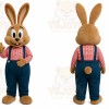 Rabbit Mascot Costume for Adults Custom Logo Party Character Suit