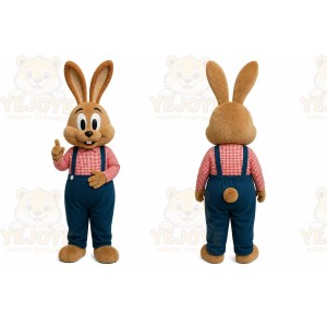 Rabbit Mascot Costume for Adults Custom Logo Party Character Suit
