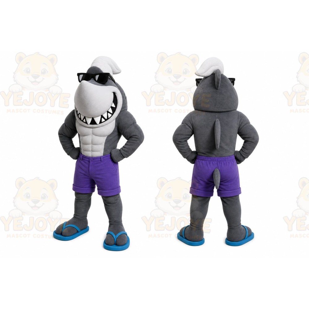 Shark Mascot Costume for Adults Custom Logo Party Character Suit