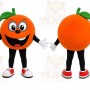 Orange Mascot Costume for Adults Custom Logo Party Character Suit
