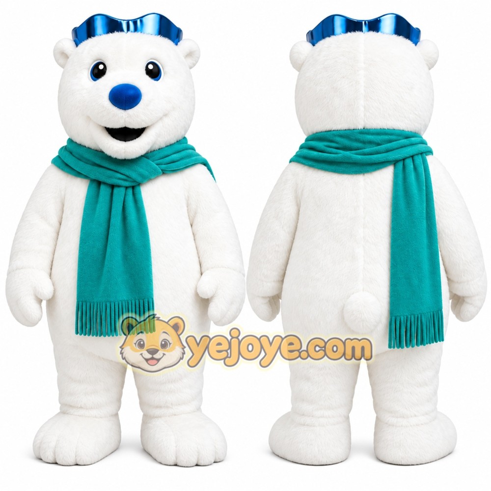 Bear Mascot Costume for Adults Custom Logo Party Character Suit