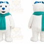 Bear Mascot Costume for Adults Custom Logo Party Character Suit