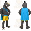 Rhino Mascot Costume for Adults Custom Logo Party Character Suit