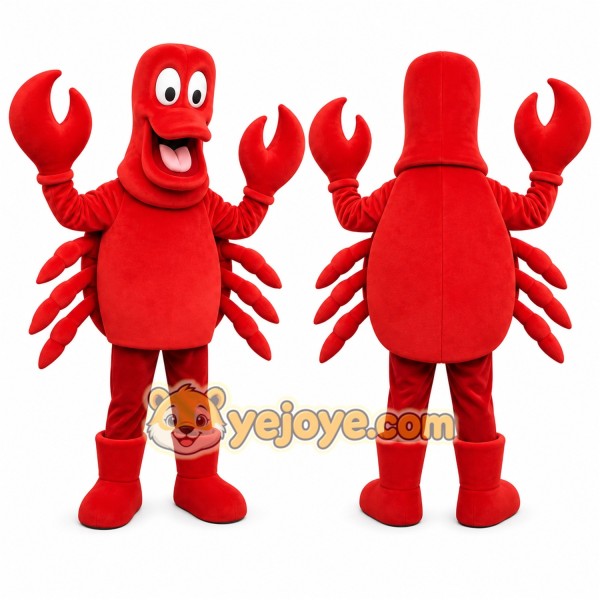 Crab Mascot Costume for Adults Custom Logo Party Character Suit