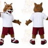 Wolf Mascot Costume for Adults Custom Logo Party Character Suit