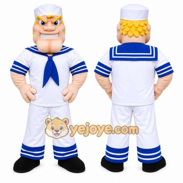 Sailor Mascot Costume for Adults Custom Logo Party Character Suit