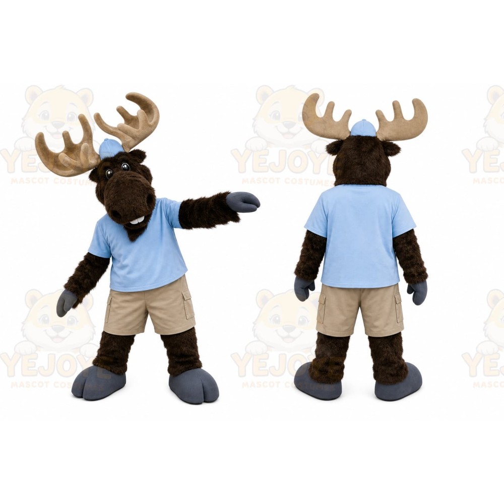 Moose Mascot Costume for Adults Custom Logo Party Character Suit