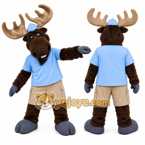 Moose Mascot Costume for Adults Custom Logo Party Character Suit