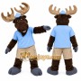 Moose Mascot Costume for Adults Custom Logo Party Character Suit