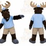 Moose Mascot Costume for Adults Custom Logo Party Character Suit