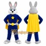 Rabbit Mascot Costume for Adults Custom Logo Party Character Suit