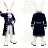 Rabbit Mascot Costume for Adults Custom Logo Party Character Suit