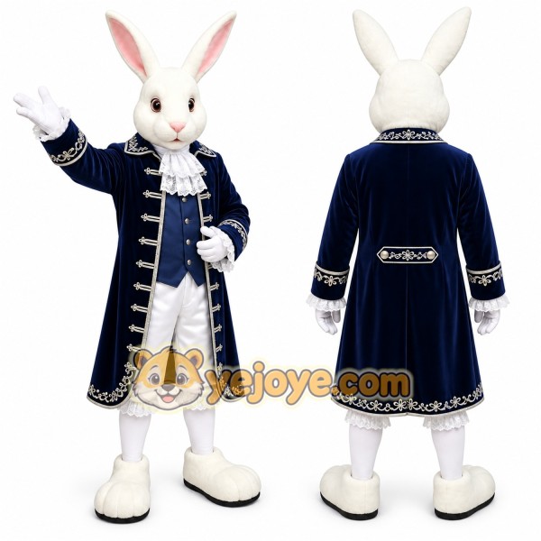 Rabbit Mascot Costume for Adults Custom Logo Party Character Suit