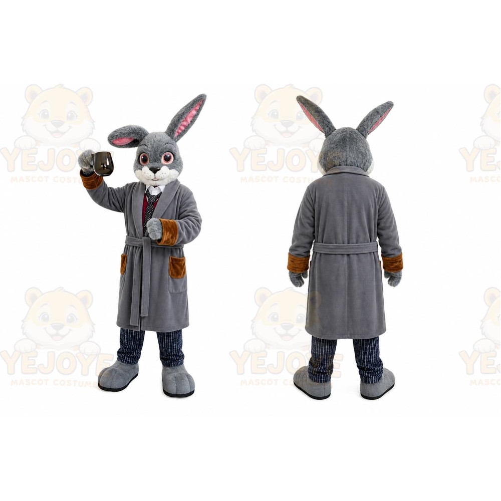 Rabbit Mascot Costume for Adults Custom Logo Party Character Suit