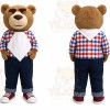 Bear Mascot Costume for Adults Custom Logo Party Character Suit